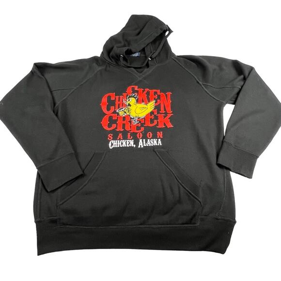 Tipsy Other - Chicken Creek Saloon Hoodie from Chicken Alaska Black Unisex Medium Sweatshirt